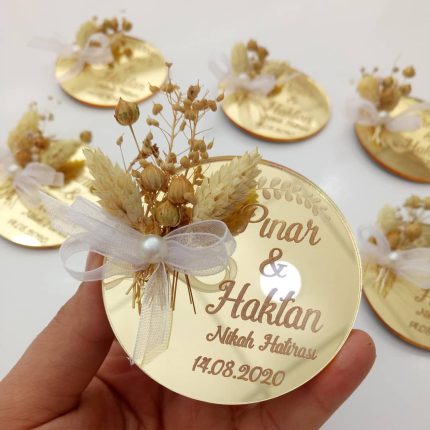 Altın Pleksi Nikah Şekeri