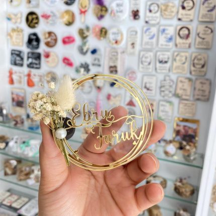 Pleksi Gold İsimli Nikah Şekeri