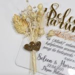 Pleksi Şeffaf Gold İsimli Nikah Şekeri