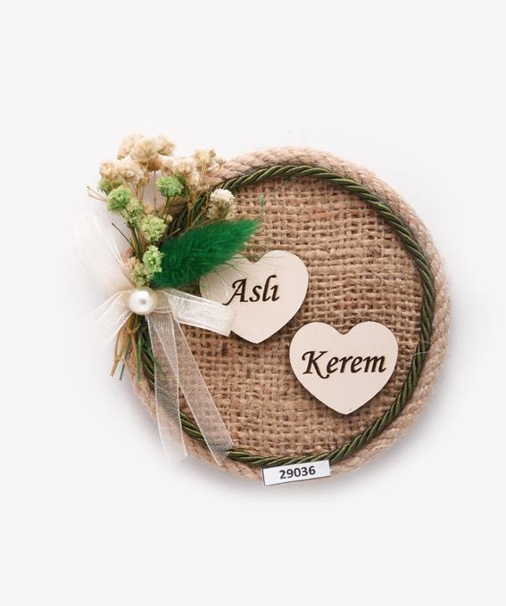 29036_0 Kuru Çiçekli Yeşil Seri-29036