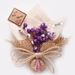 Kuru Çiçekli Mor Seri-29126