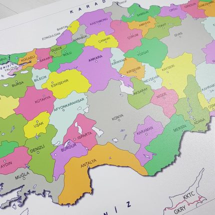 Mdf Mülki İdare Haritası - Renkli