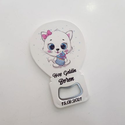 Balon Açacak Magnet - Kedi Temalı