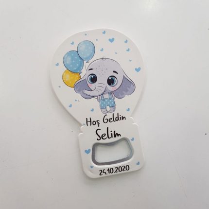 Balon Açacak Magnet - Yavru Fil Temalı