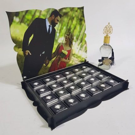Gelin Damat Çikolatası Ahşap Kutu