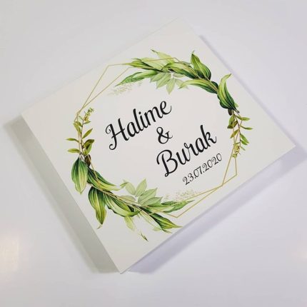 Yeşil Yaprak Temalı Madlen Çikolata