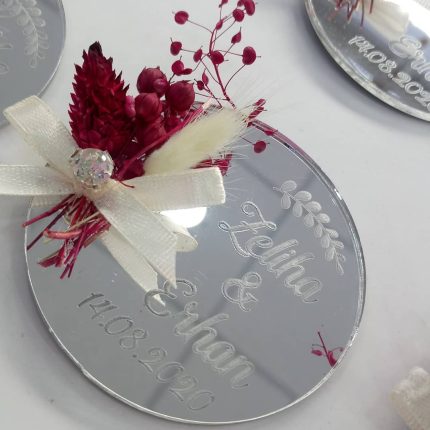 Gümüş Pleksi Nikah Şekeri