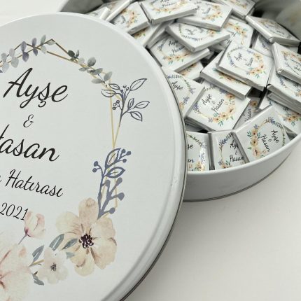Teneke Kutu İçerisinde Baskılı Madlen