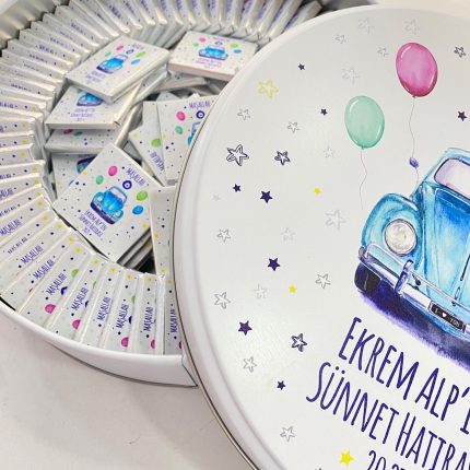 Teneke Kutu İçerisinde Vos Vos Temalı Çikolata