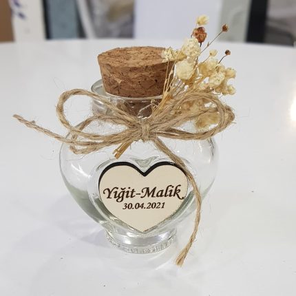 Kalp Şişe Nikah Şekeri