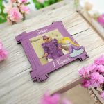 Çit Şeklinde Ahşap Çerçeve Magnet - Prenses