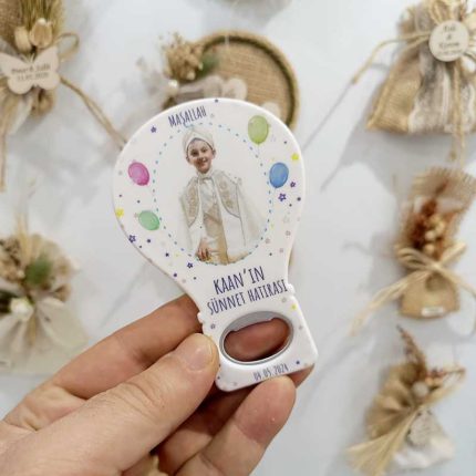 Balon Açacak Magnet - Sünnet Temalı - Kişi Resimli