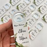 Uzun Açacak Magnet - Yeşil Yaprak Temalı