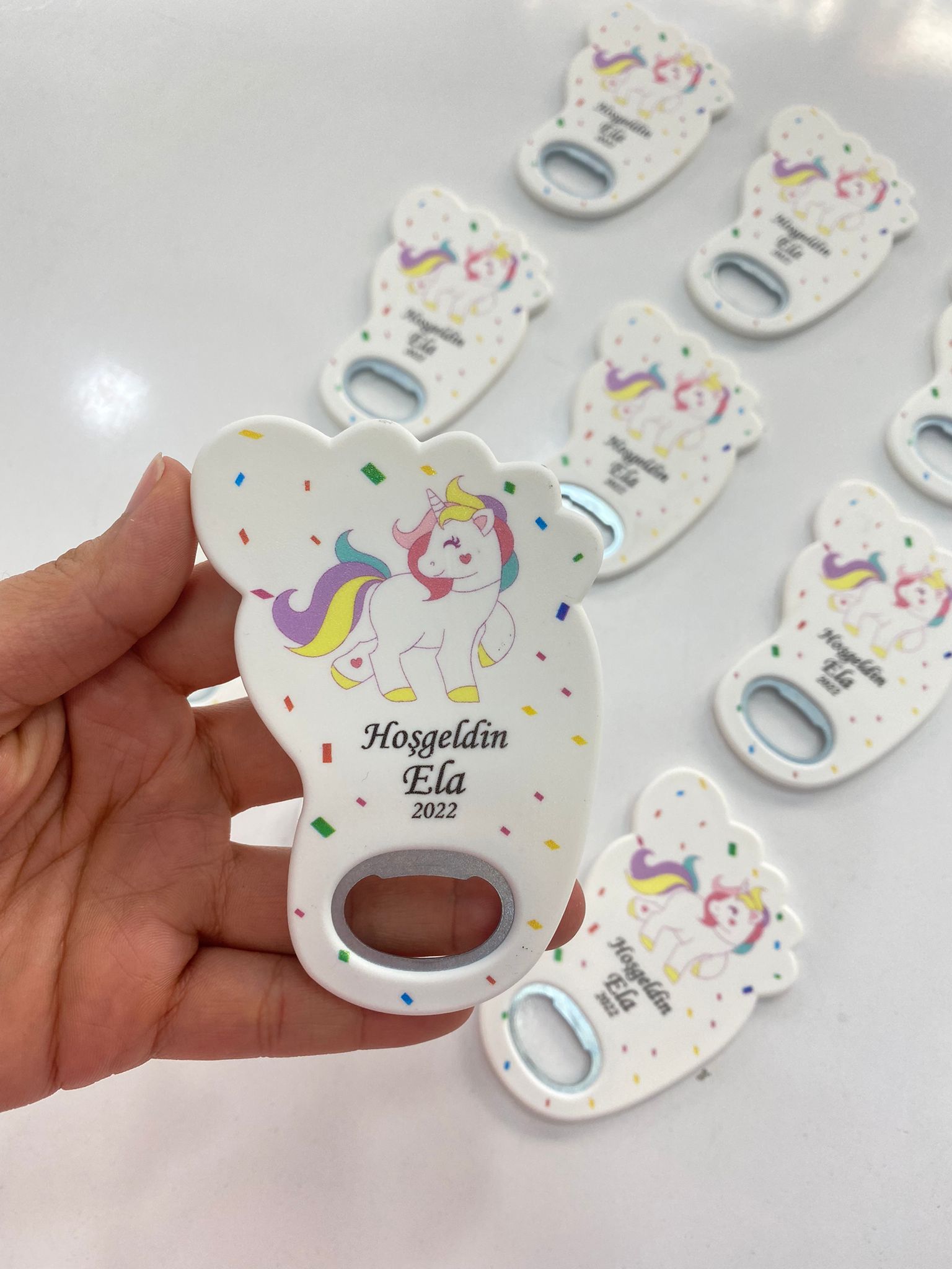 bebek-ayagi-acacak-magnet-unicorn-temali Bebek Ayağı Açacak Magnet - Unicorn Temalı