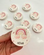 Gök Kuşağı Temalı Yuvarlak Açacak Magnet