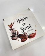 Bordo Çiçek Temalı Madlen Çikolata