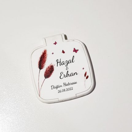 Uv Baskılı Plastik Ayna Nikah Şekeri