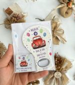 Araba Temalı Mavi Balon Magnet ve Çikolata