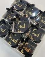 Asetat Kutuda Mini Kuran - Pırlanta Taşlı - Siyah