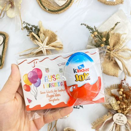 Ahşap Kinder Süpriz Hediyeli Bebek Şekeri
