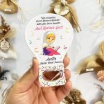 Kuran Okuyan Kız Çocuk Temalı Balon Açacak Magnet