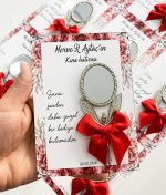 Melekli Ayna Nikah Şekeri - Kartlı