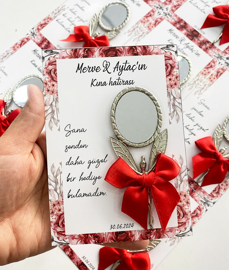 Melekli Ayna Nikah Şekeri Melekli Ayna Nikah Şekeri - Kartlı