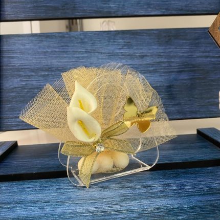 Pleksi Çantalı Nikah Şekeri – Badem Şekerli