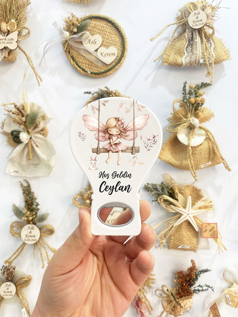 peri Balon Açacak Magnet - Peri Temalı