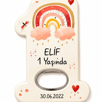 Kişiye Özel 1 Yaş Doğum Günü Açacak Magnet