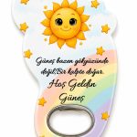 Güneş Temalı Hoş Geldin Bebek Açacak Magnet