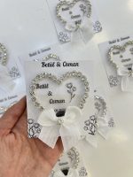 Şeffaf Pleksi Taş Süslemeli Magnet